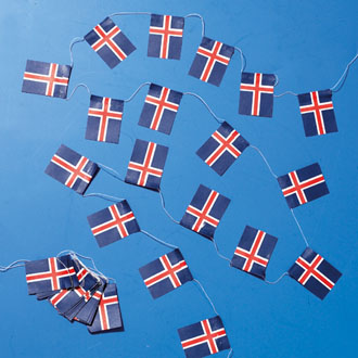 Iceland Flag Garland